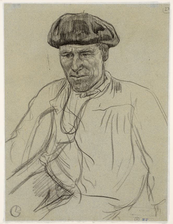 Georges LACOMBE - Portrait of Mme. Gabrielle Wenger at Camaret-sur-Mer [recto]; Portrait of the Seaman Piriou [verso]  | MasterArt